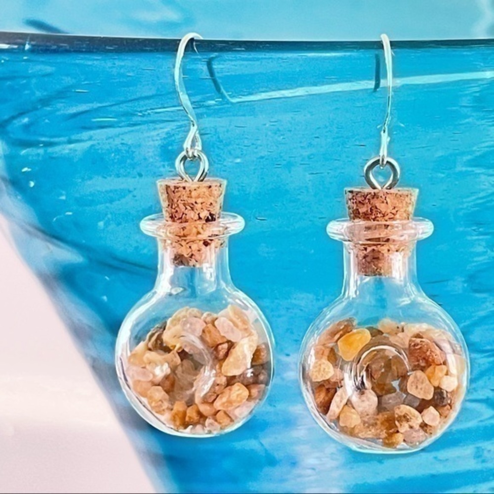 2/$29 Handmade Sandy Beach Teardrop Earrings 1.75” Boho Resort